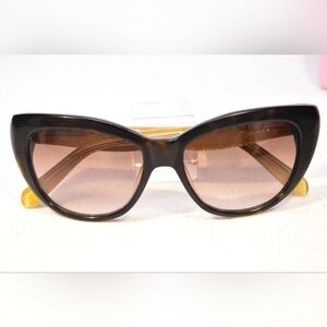 KATE SPADE EMALEE/S GRADIENT CAT EYE DESIGNER SUNGLASSES TORTOISE SHELL OS EUC